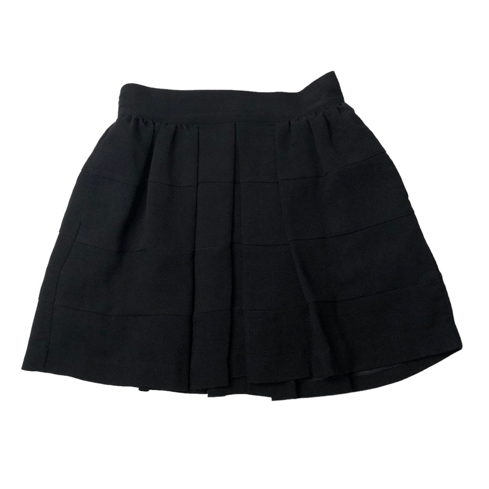 BCBGeneration Black Pleated Full Mini Skirt